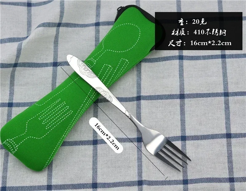 Camping Backpacking Utensils Case & Travel Accessories Cutlery Bag Lunch Tools for Spoon and Fork Camping Spoon Small Tools