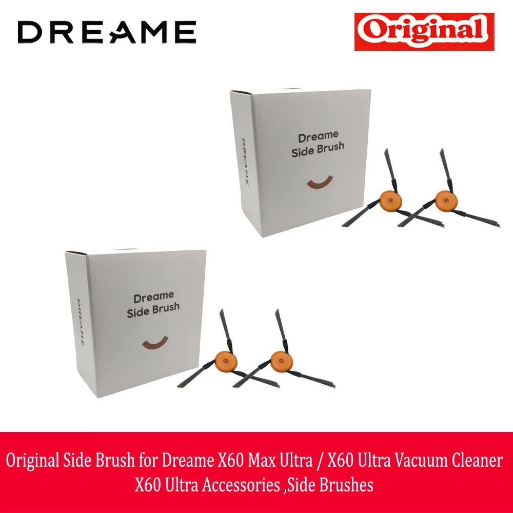 Originele zijborstel voor Dreame X60 Max Ultra / X60 Ultra stofzuiger, X60 Ultra accessoires, zijborstels