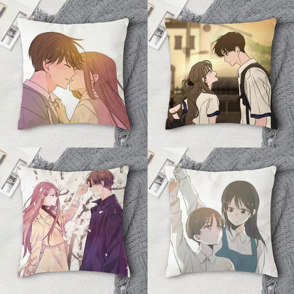 

See You In My 19th Life Double-sided Printed Square Decorative Cushion Cover for Sofa Living Room Home Decor