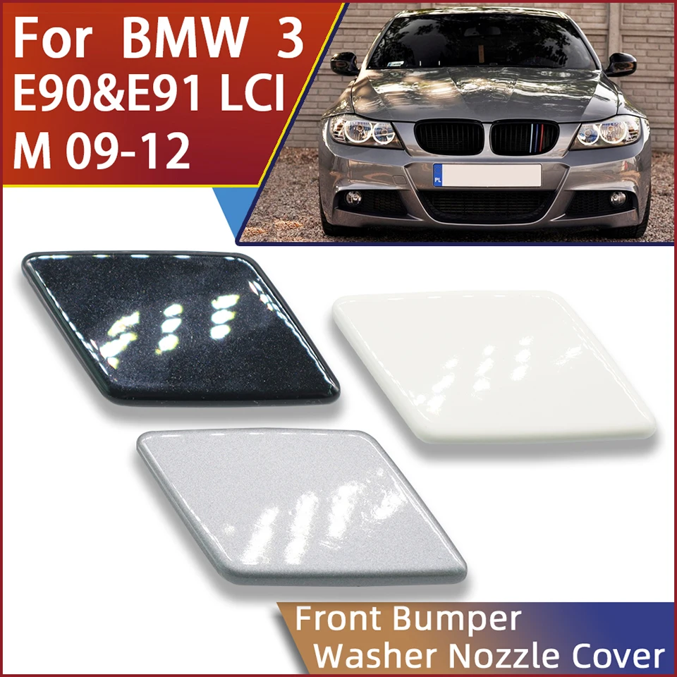

Auto Front Bumper Headlight Washer Nozzle Cover Lid For BMW 3 E90 E91 M Sport LCI 2009-2012 61677892647 61677892648 Sprayer Cap