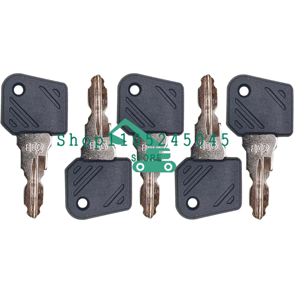 50Pcs Brand New 802 Ignition Starter Key Fit for Linde Forklift E16 L12 Durable Key