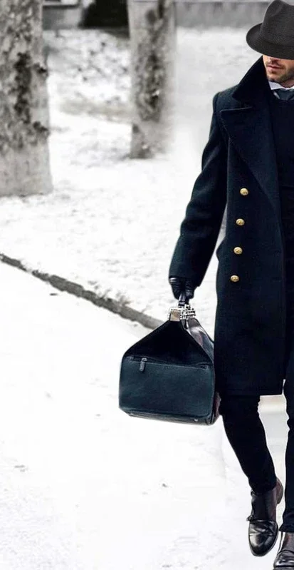 الرجال الخريف الشتاء معطف تويد بلون طويلة الأكمام ترتيب الأسرة طوق زر عارضة أزياء دافئة مريحة العادية القياسية صالح #6