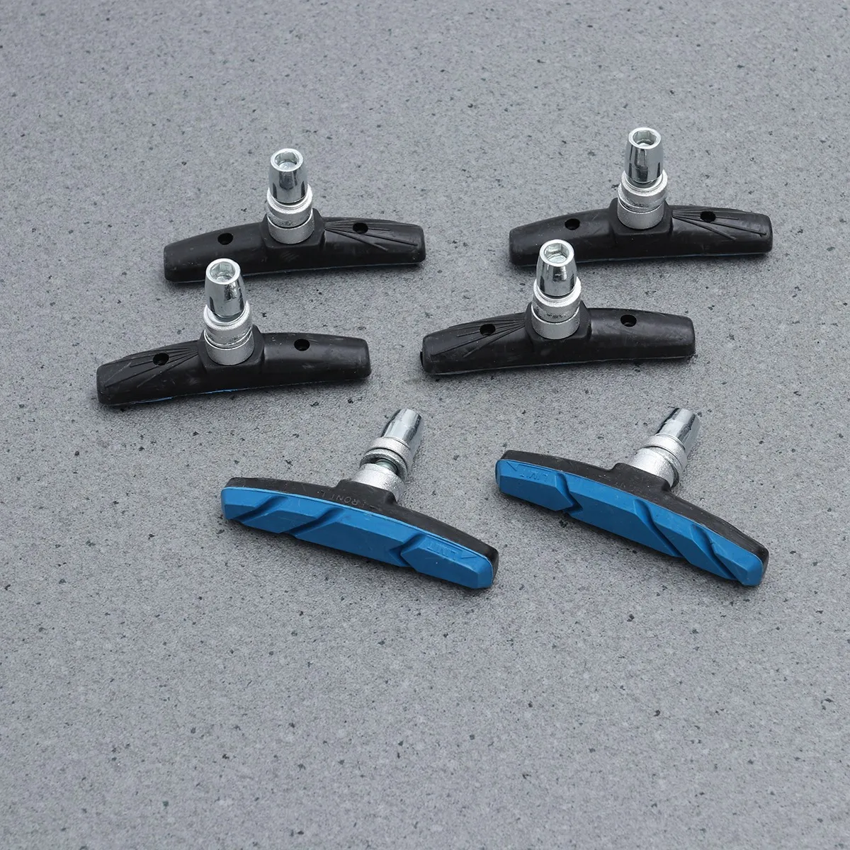 منصات لدراجة الطرق الجبلية المطاطية المصنوعة من الفولاذ المقاوم للصدأ غير قابلة للانزلاق أحذية الفرامل الأمامية كتل ملحقات ركوب الدراجات