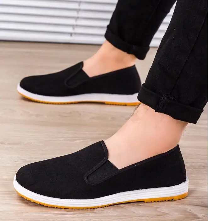 أحذية قماشية رجالية سهلة الارتداء، أحذية عمل كاجوال خفيفة الوزن ومسامية مقاومة للاهتراء للخريف والربيع #4