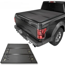 Dla Ford F150 F-150 6.5FT Truck Bed Pick up Truck Bed Cover Hard Tri Folding Aluminium Tonneau Cover