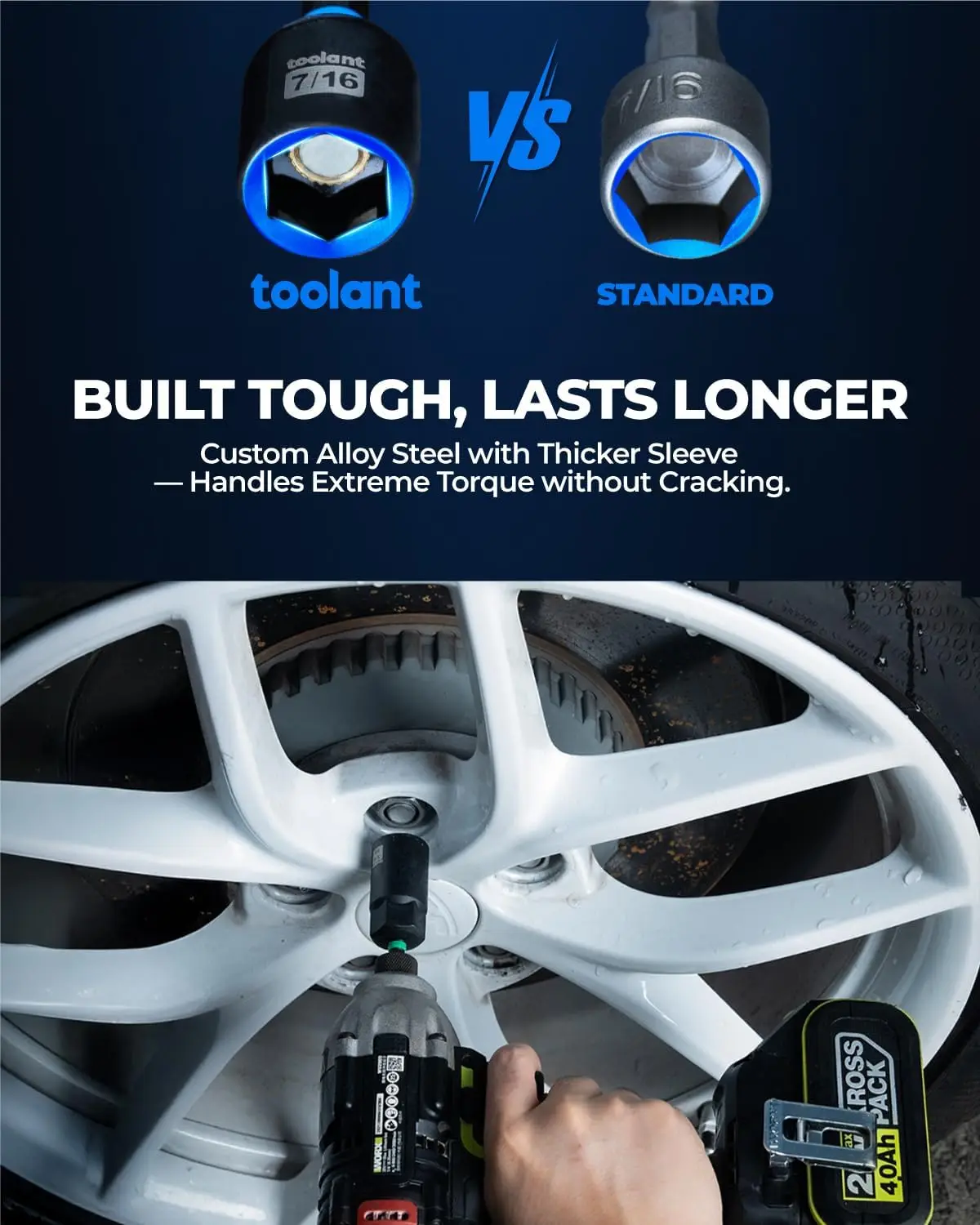 Impact Magnetic Nut Driver Set, 38pcs, 1/4'' Quick Change, Socket Adapters & Extension