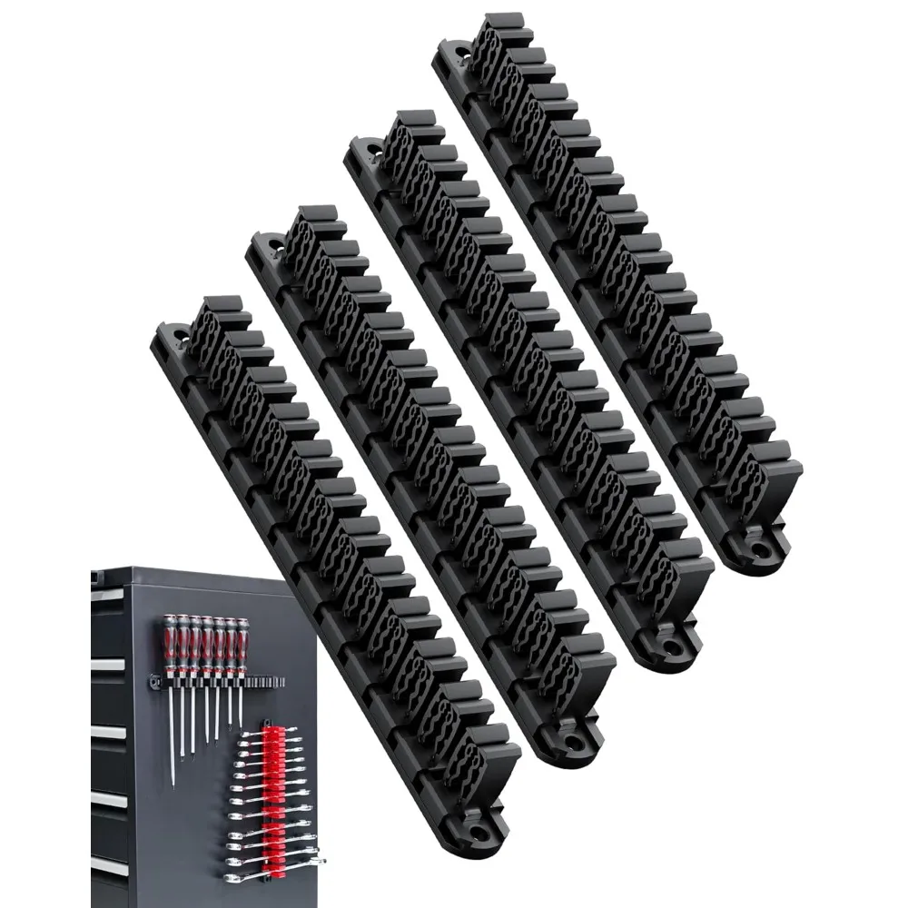 

Magnetic Tool Organizer Set Heavy Duty Space Saving Workshop Garage Storage for Screwdrivers and Wrenches