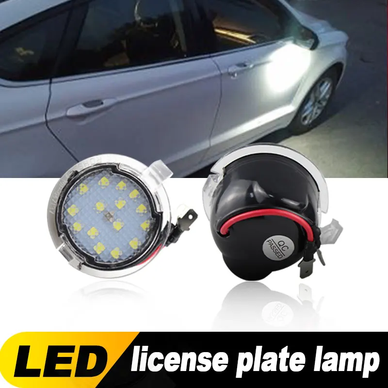 

2pcs Side Mirror Puddle Lights Assembly for F150 Explorer Expedition Flex Edge Fusion Taurus, Under Mirror Puddle LED Lamp White