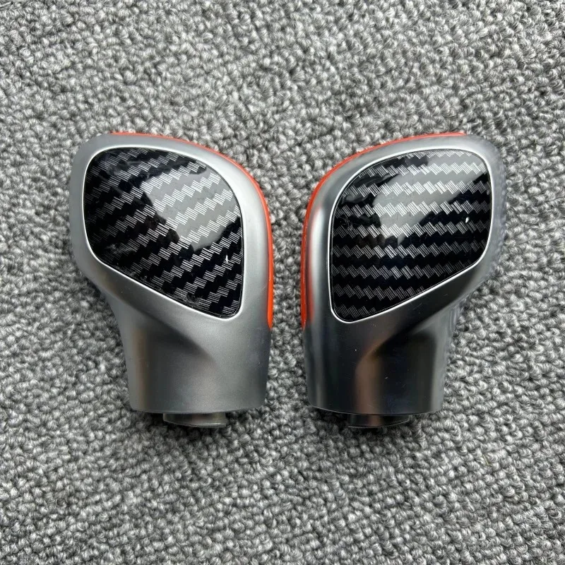 2 pcs Leather Shift Knob Gear For VW For Golf 6 7 R For GTI For Passat For B7 For B8 For CC For R20 For Jetta For MK6 For GLI
