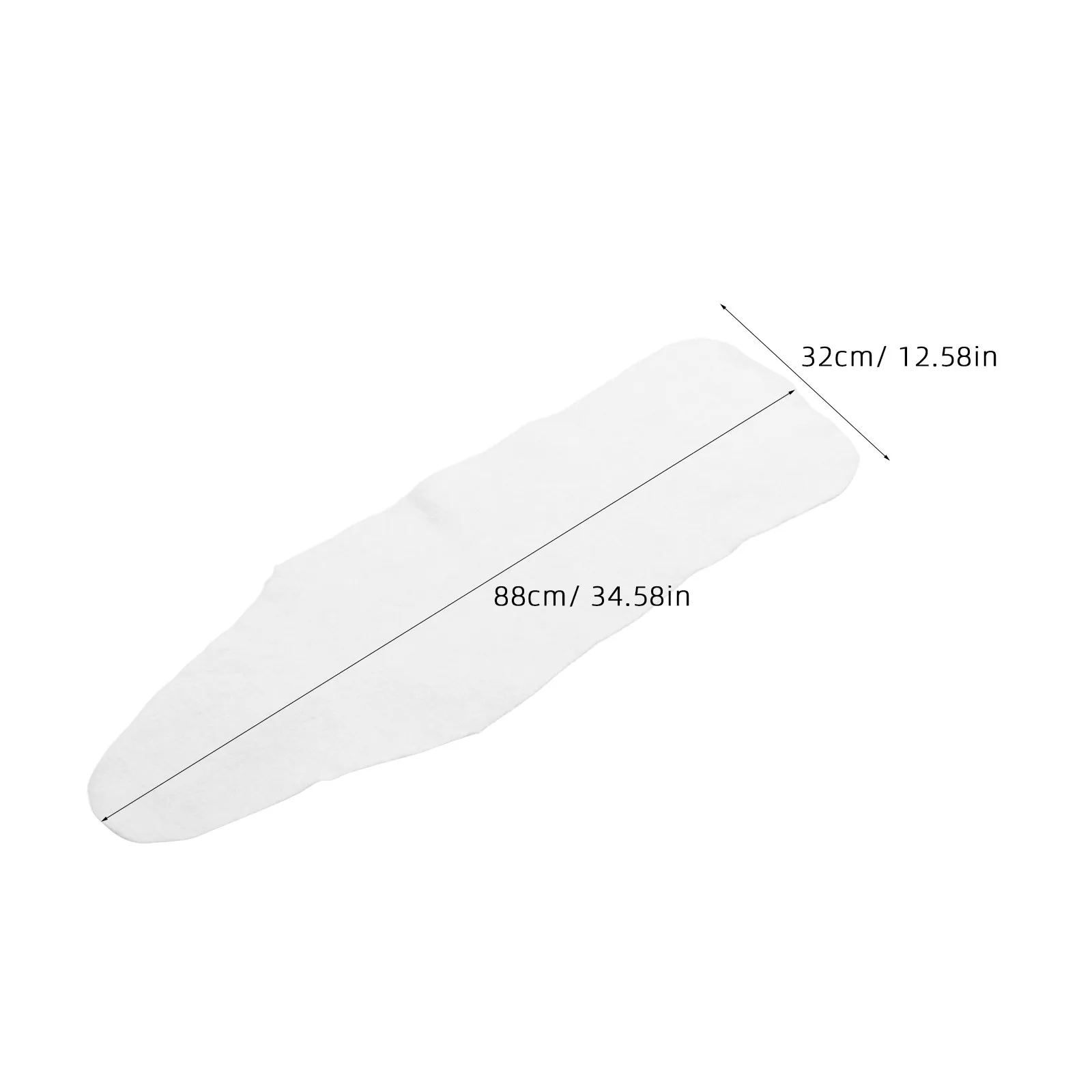 Iron Board Cotton Underlay High Density Fiber Replacement Ironing Mat Universal Heat Conductive Pad for Smooth Garment Care
