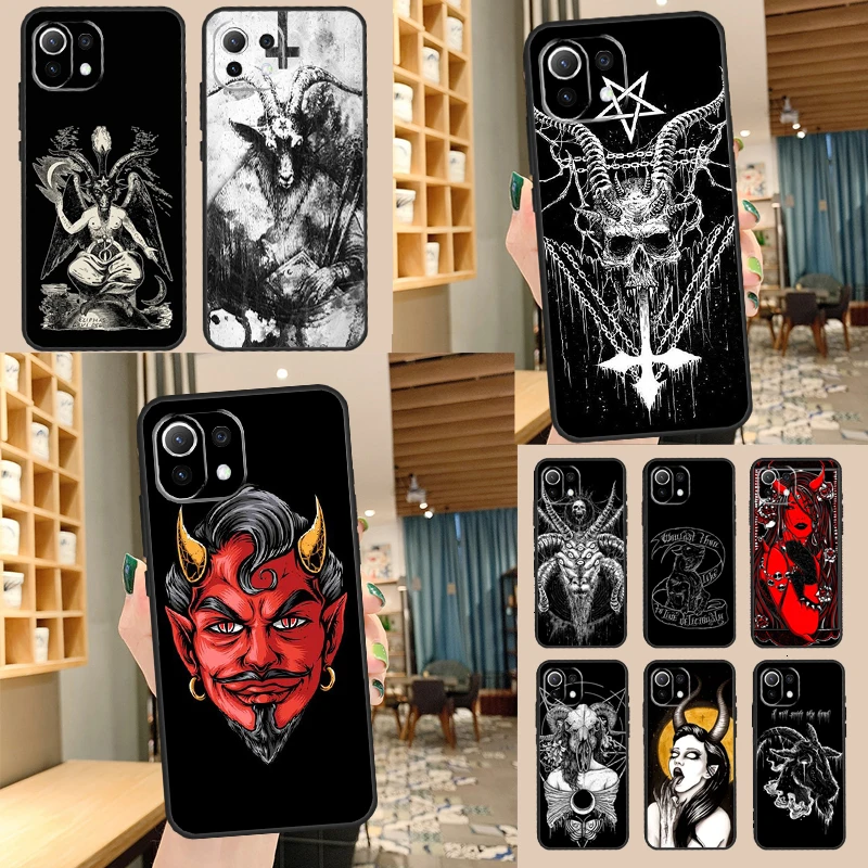 Diabo satanás caso para poco f5 x3 x5 pro f3 f4 gt m5s c40 capa traseira para xiaomi 13 12 lite 11t 12t pro 12x