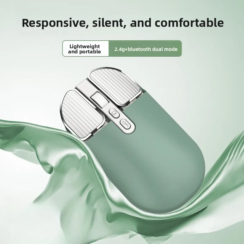 

FOR M203 wireless bluetooth dual-mode mouse silent charging cute high-value girls office mouse