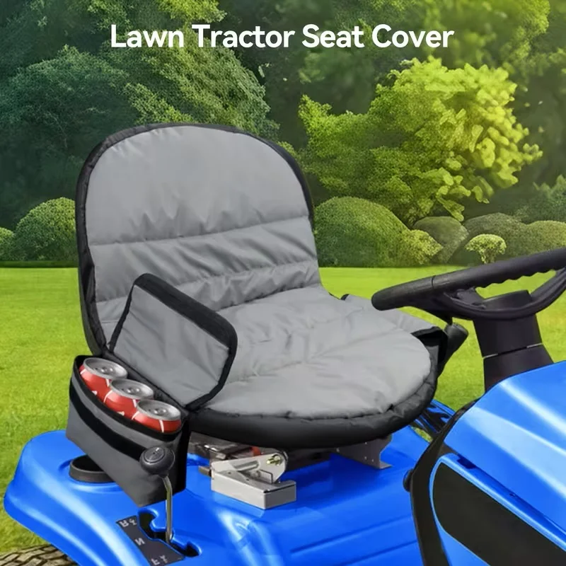 

Чехол для сиденья газонокосилки с карманом, подходит для John Deere, Cub Cadet, Craftsman, Kubota, Husqvarna, устанавливается на спинку сиденья