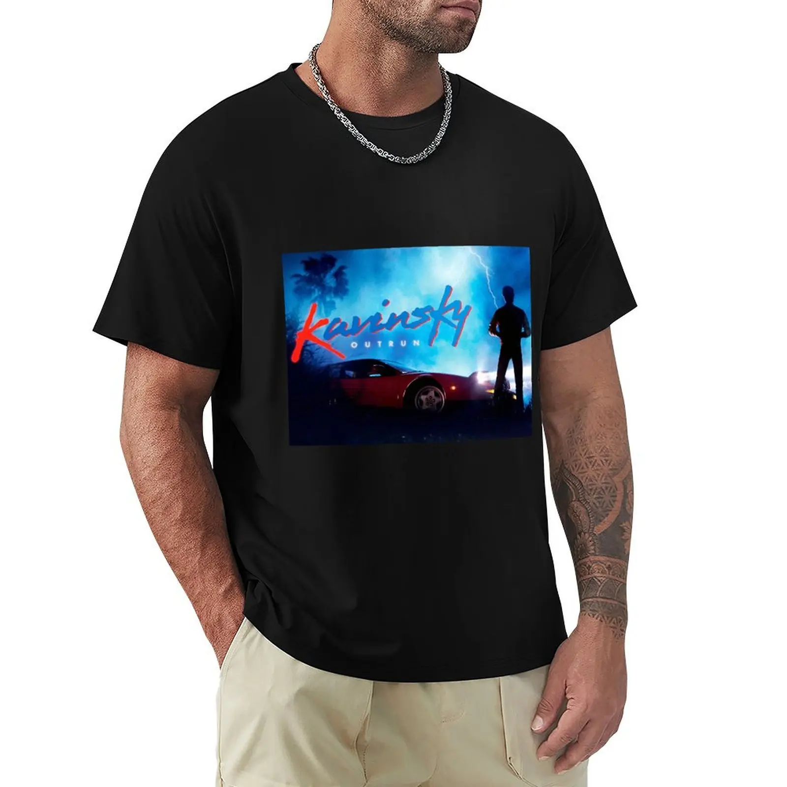 Kavinsky outrun T-Shirt anime quick-drying Aesthetic clothing sports fans T-shirt men