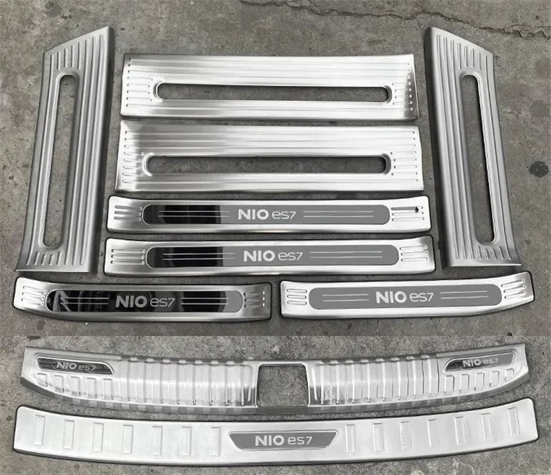 For NIO ES7 stainless steel car threshold guard plate trunk threshold guard Anti-scratch protection car accessories