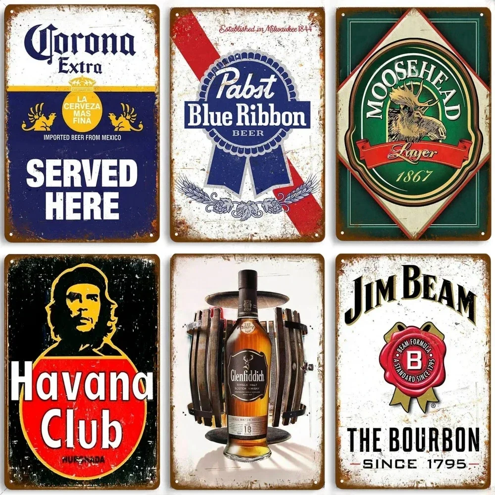 Retro Keep Calm Drink Beer Wine Metal Poster Whiskey Plaque Vintage Tin Sign Wall Decor for Pub Bar Man Cave Decorative Plate