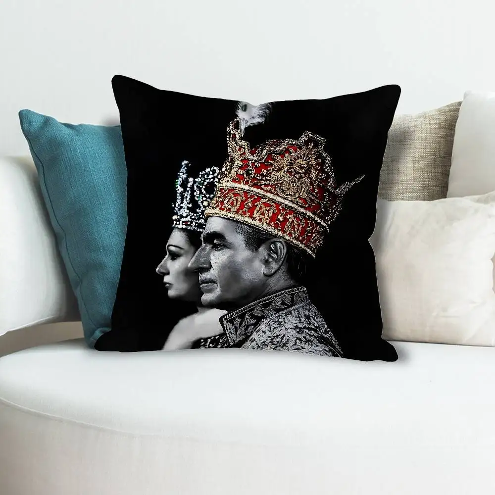 King Mohammad Reza Shah Pahlavi Iran Various Sizes Square Pillow Case For Car Home Bedchamber Decor Custom Valentine gift