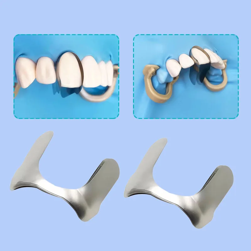 10/30Pcs Matryca dentystyczna Wyprofilowane matryce przednie Opaski Matryca segmentowa Podwójna przednia matryca metalowa Materiały dentystyczne