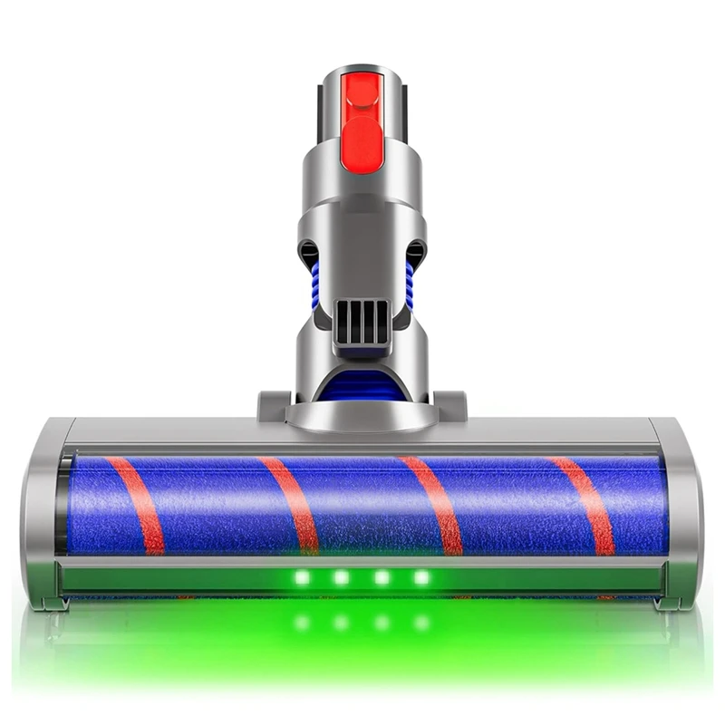 

AT02-Soft Roller Brush Head For Dyson V7 V8 V10 V11 V15 Cordless Cleaners Hardwood Floor Accessories With Dust Detection