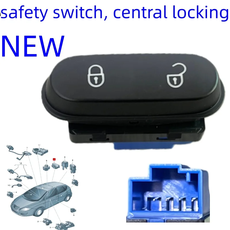 Applicable to SEAT Altea Leon Toledo 2004-2015 Centrale Vergrendeling Schakelaar Links N/S 5P0962125A 5P0 962 125A/ 5P0 962 125A