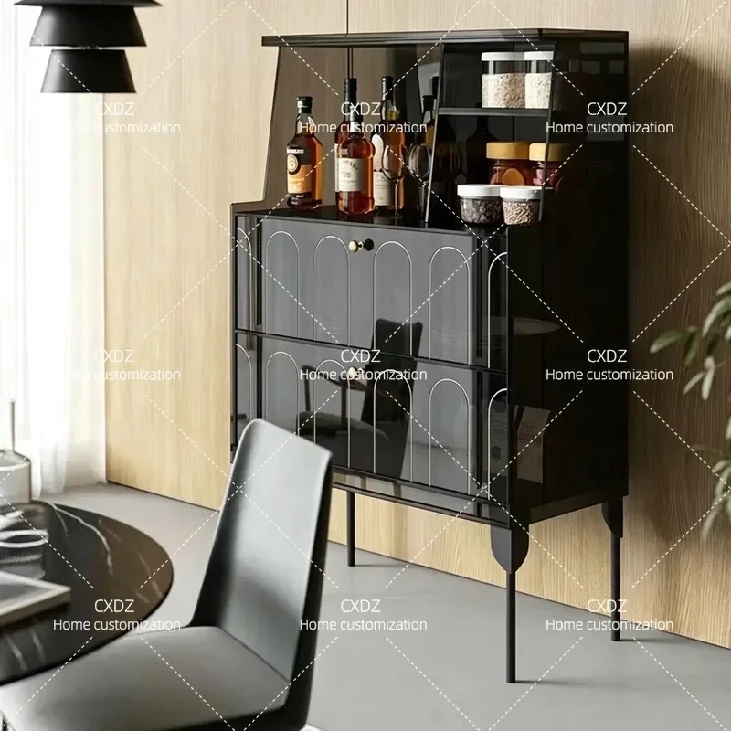 Nordic Acrylic Dining Side Cabinet Modern Simple Tea Storage Living Room Sofa Side Wine Rack Small Apartment Locker
