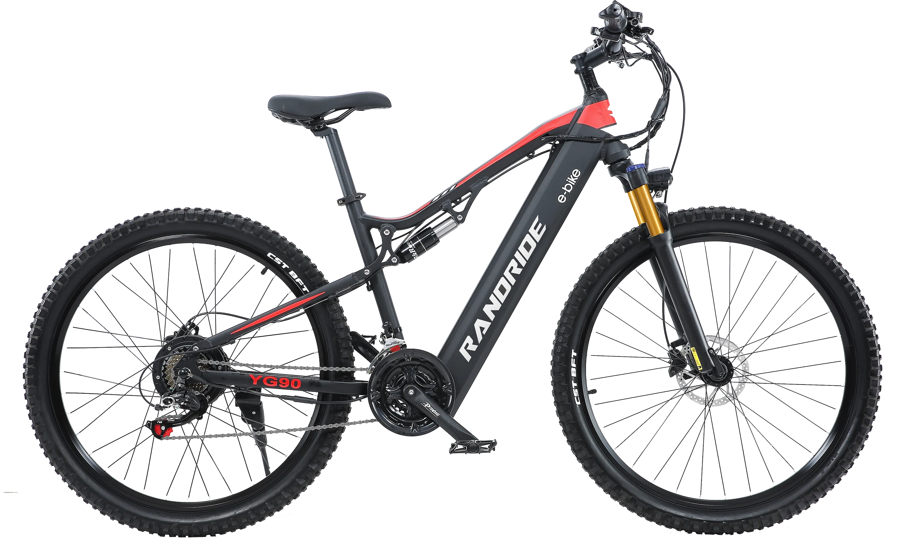 New RANDRIDE E-bike 1000W 27.5-inch Electric bike Aluminum alloy full suspension ebike 48V 17AH lithium battery