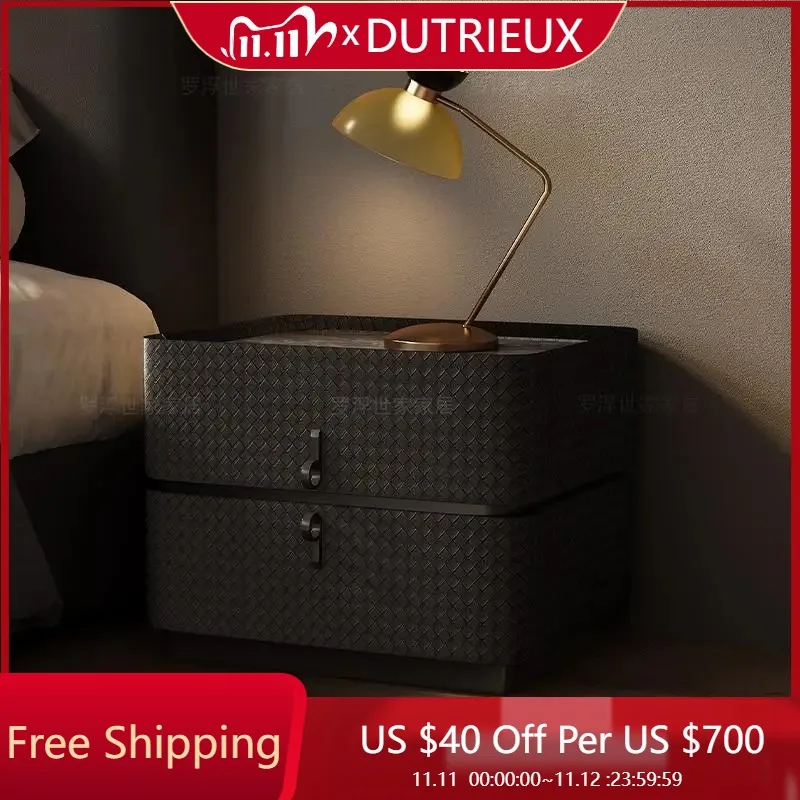 

Creative Aesthetic Nightstand Vintage Luxury Italian Drawers Cheap Bedside Table Modern Trendy Mesa De Cabeceira Home Products