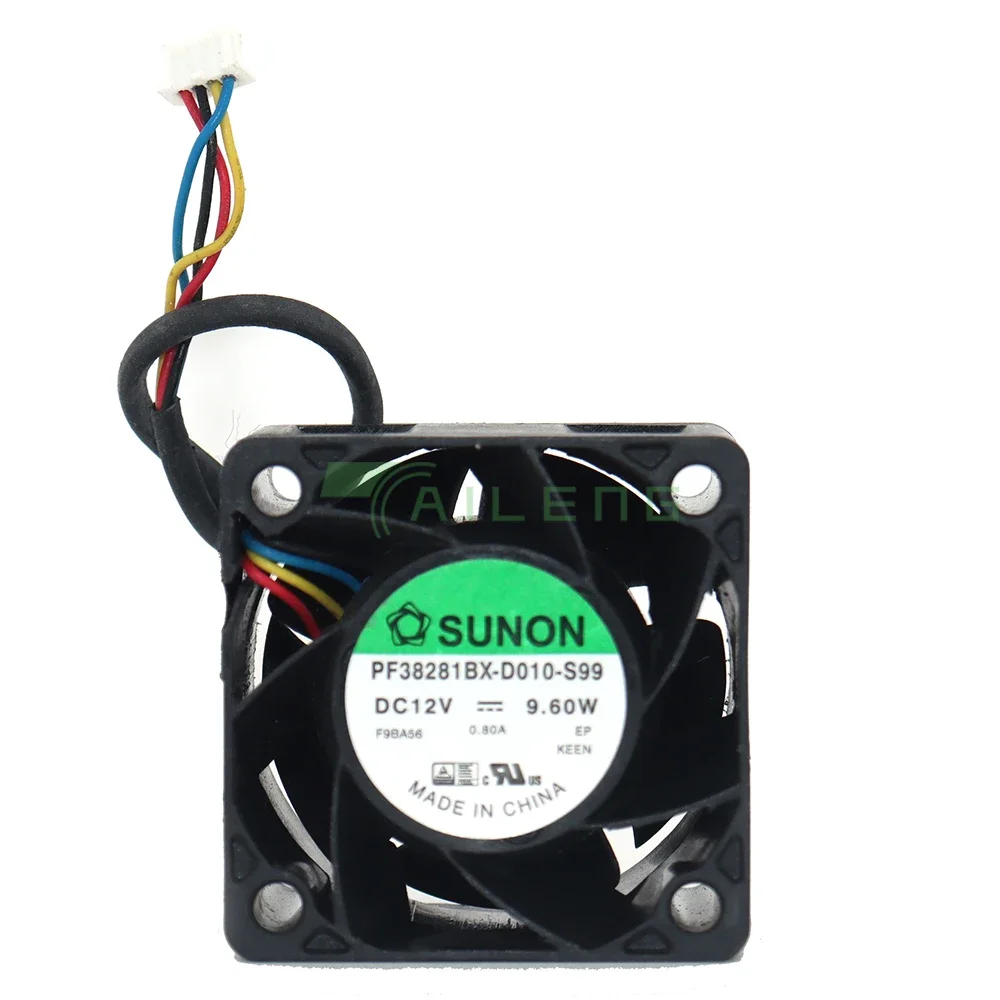 ل Sunon PF38281BX-D010-S99 3828 خادم PF38281BX 12 فولت 9.60 واط عالية السرعة PWM التحكم في درجة الحرارة 3.8 سنتيمتر مروحة التبريد 38*38*28 مللي متر