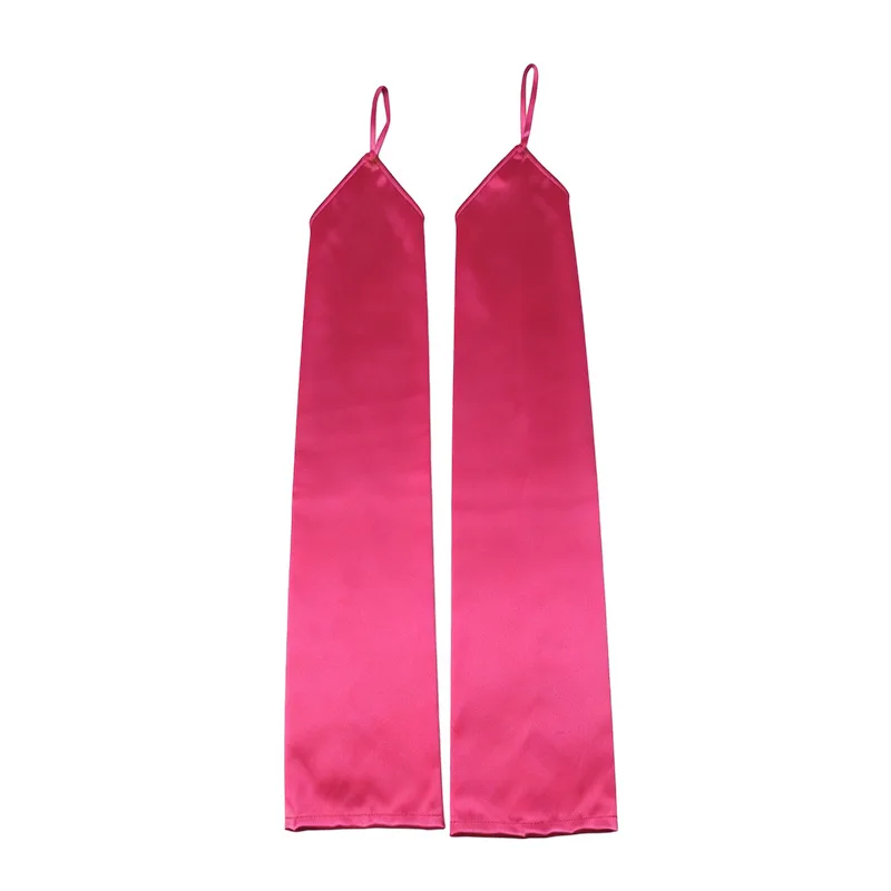 Gloves Long Satin Fingerless Wedding Bridal Party Sun Protection Elegant Lightweight Comfortable Multicolor Women Formal Dress
