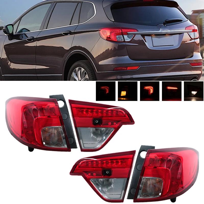 

Для Buick Envision 2014 2015 2016 2017 светодиодный внутренний внешний задний фонарь, сигнальная лампа, задний фонарь, стоп-сигнал в сборе, автомобильные аксессуары