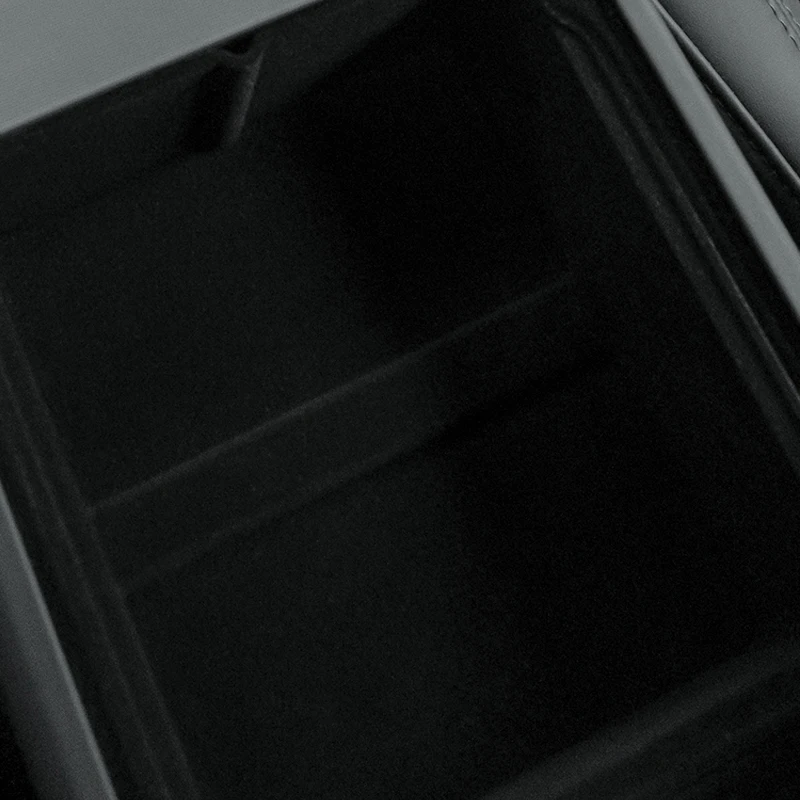 ถาดจัดระเบียบคอนโซลกลางสำหรับรถยนต์เทสล่า รุ่น 3/Y ปี 2025 กล่องเก็บของในที่วางแขน (แบบกำมะหยี่) กล่องที่วางแขน