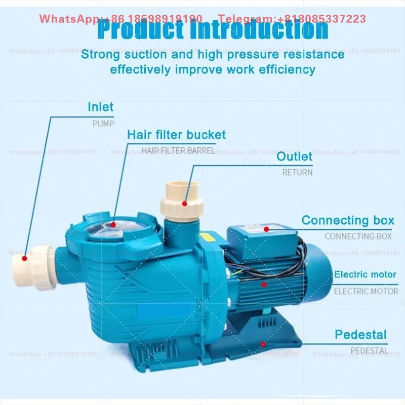 

Commercial Electric Circulating Pump Professional Water Treatment Equipment for Swimming Pool Park Aquaculture