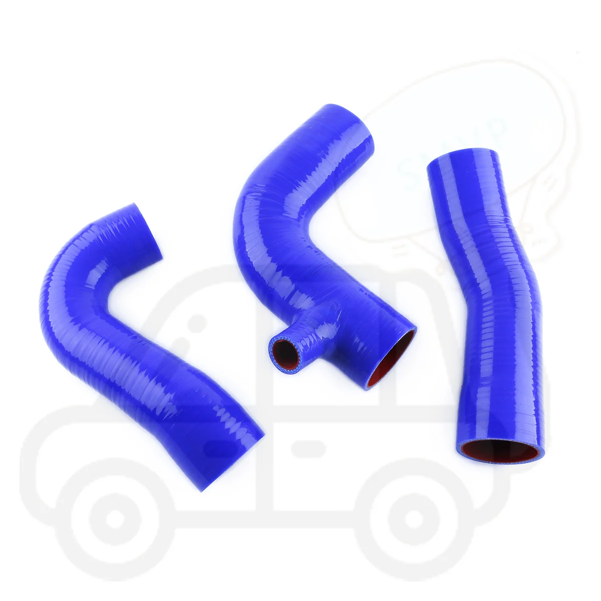 

3PCS 4-PLY Boost Silicone Hose Kit For Ford Sierra Cosworth 2WD T34 Without D / V Spout Replacement Auto Parts