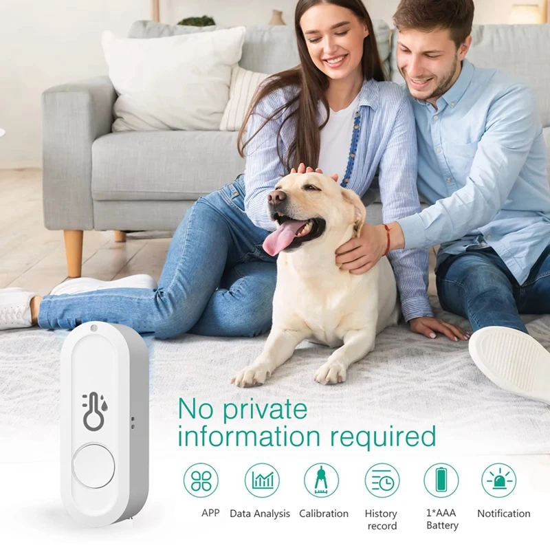 New WIFI Tuya Smart Thermometer And Humidity Sensor Mobile APP Wireless Temperature And Humidity Sensor