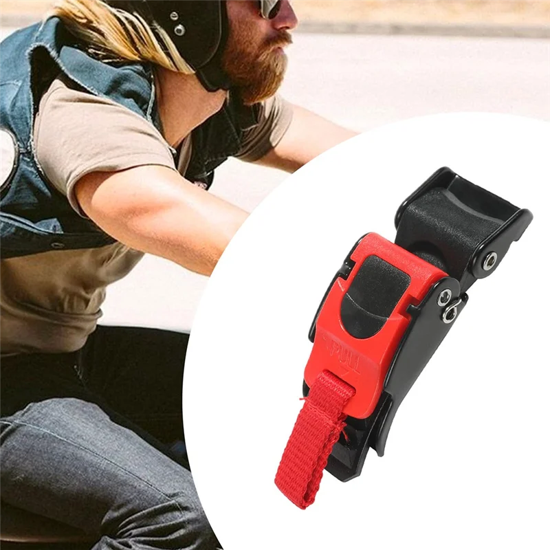 A11M-Chin Strap Pull Buckle Quick Release Clip 10PCS Motorcycle Bike Helmet Accessories
