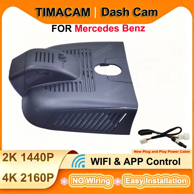 TIMACAM for Mercedes GLB x247 B Class w247 For Mercedes EQA EQB A Class w177 GLA H247 Dash Cam 2K 4K 2160P Plug and Play Car DVR