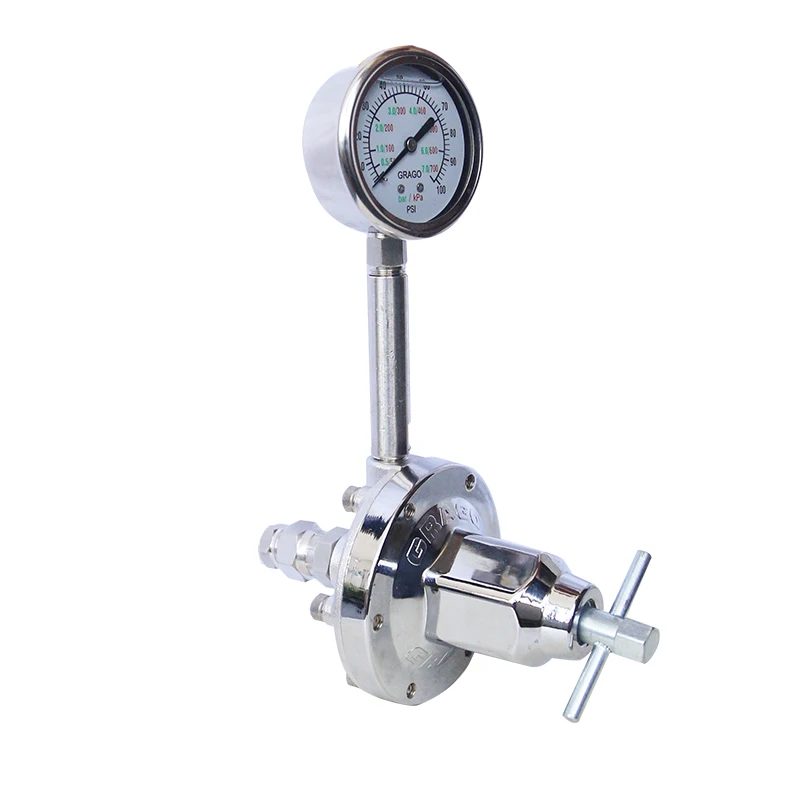 Pneumatic diaphragm pu-mp, paint coating, high flow an-ti blocking stainless steel regulator, back pressure, reducing valve