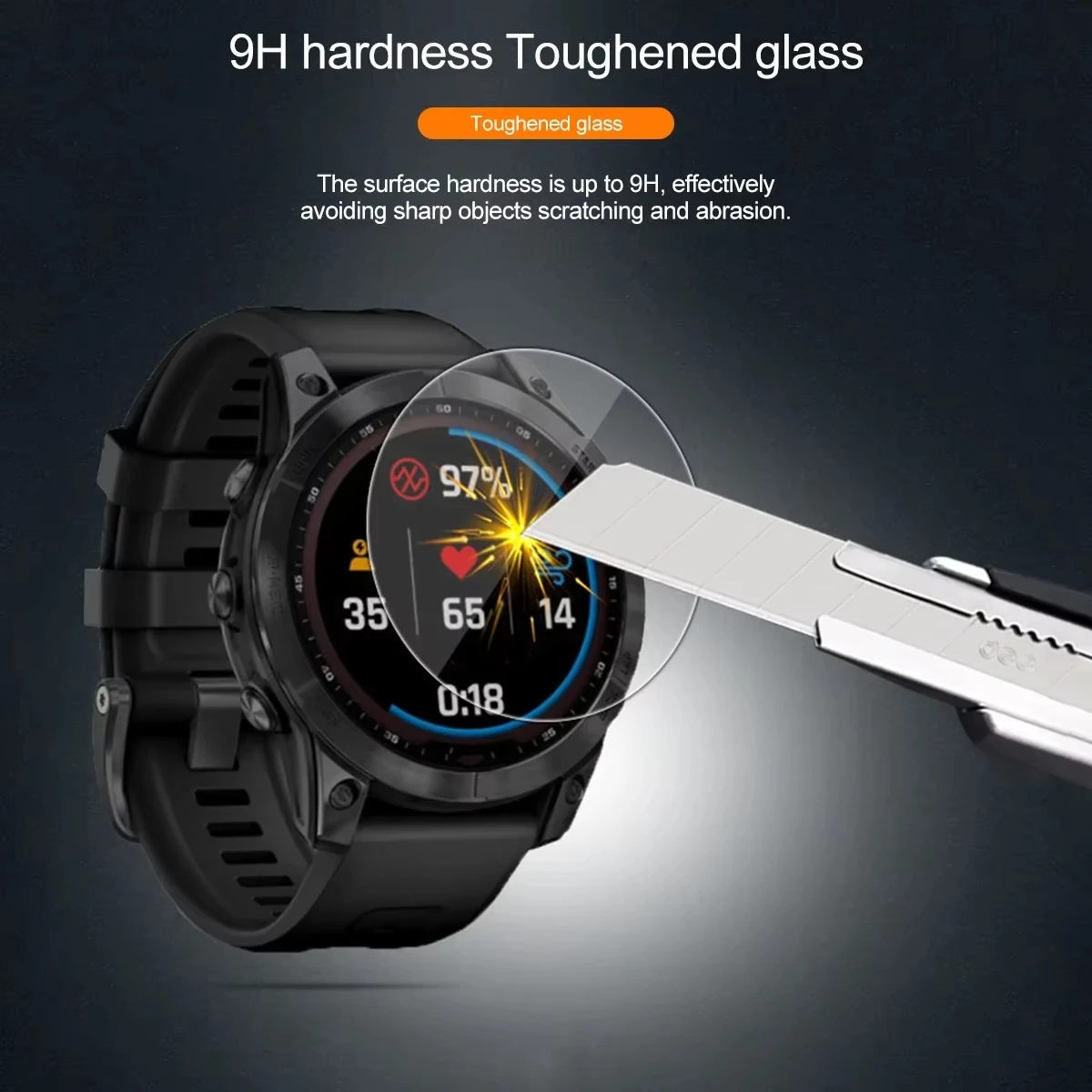 TRE9X Premium Tempered Glass For Garmin Feyx 3X 6S 12X 12S PRO SmartWatch Screen Protector HD Film For Fenix 7 7S 7X Glass