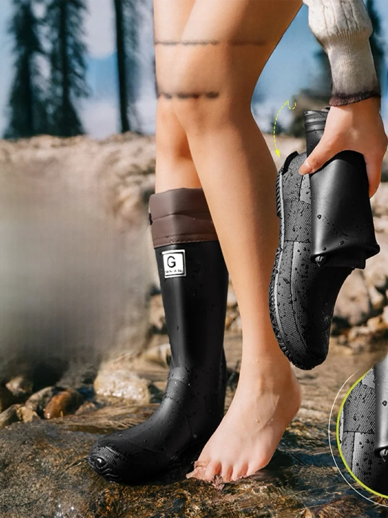 

Новые высокие резиновые сапоги унисекс 2025 года, нескользящие, утолщенные, для летнего сезона, универсальные, для дома и повседневного использования