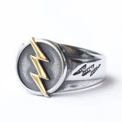 New Men Rings 316L Stainless Steel Ring Hip Hop Golden Plated Classic for Friend Couple Jewelry Best Gift