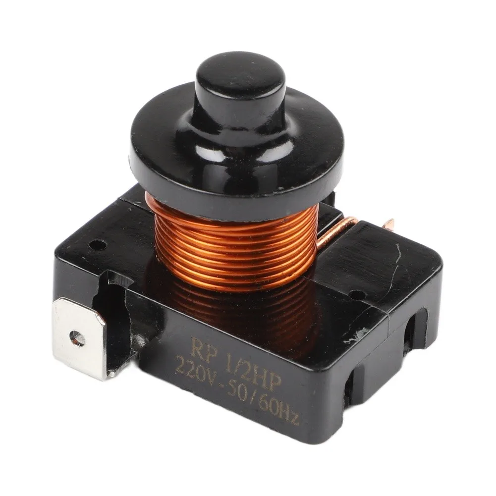 Three-Plug for refrigerator Compressor for starter Relay for Standard Compressor Motor Ratings Including 1/5 1/6 1/3 and 1/2