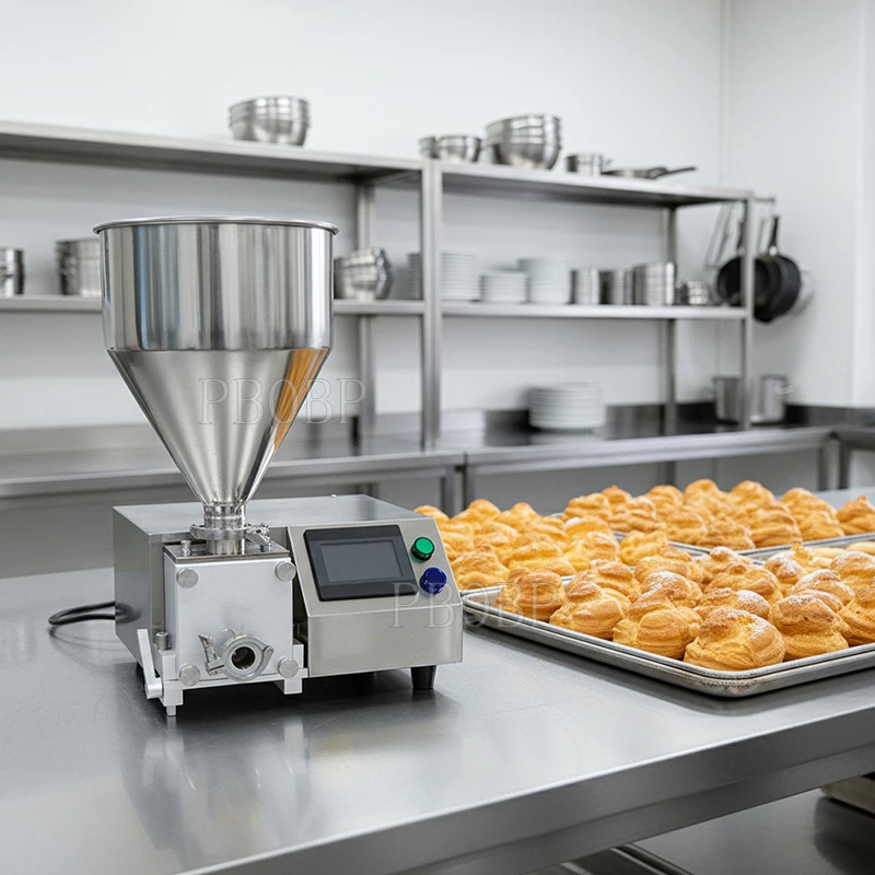 110V 220V Small Cupcake Donut Bread Cake Cream Filling Machine Bread Jam Injection Machine Cream Butter Bread Filling Machine
