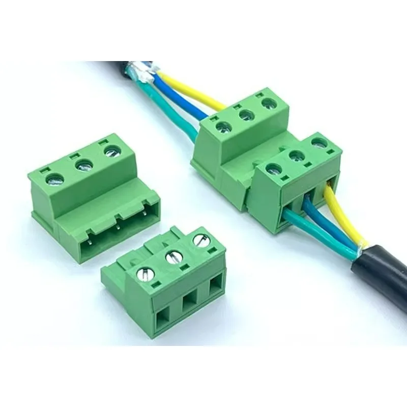 5Pairs plug-in solder-free butt 2EDGRK-7.62mm air plug-in 2EDGKP terminal block male and female complete set