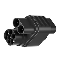 Car EV Charger Connect Adapter CCS2 To CCS1 Adapter AC+DC Euro To US 2 Converter Adapter 250A Fast Charging Adapter