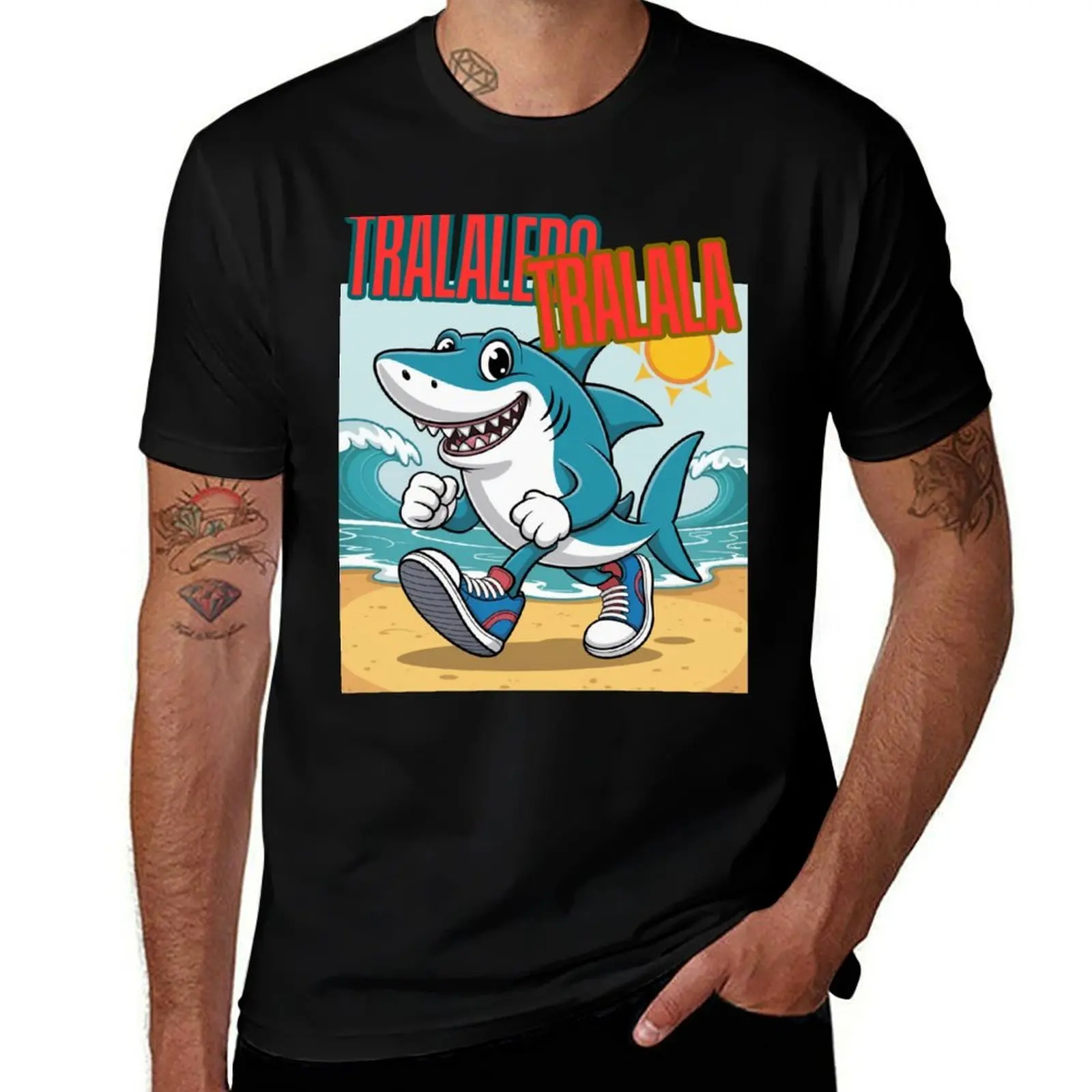

Tralalero tralala funny design shark meme T-Shirt vintage valentines clothes customs mens t shirt