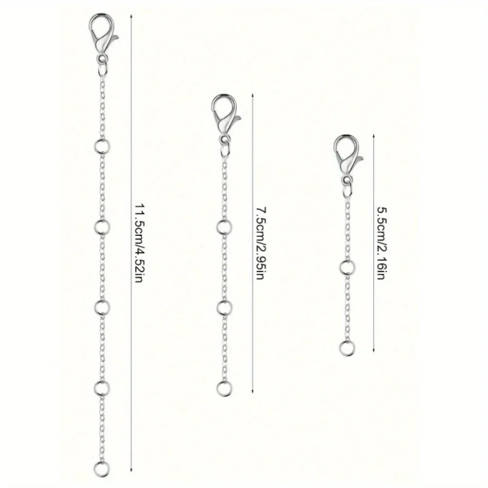 جديد جراد البحر المشبك بالإضافة إلى الذيل سلسلة تعديل سلسلة مجوهرات تمديد سلسلة بسيطة إكسسوارات عقد #3