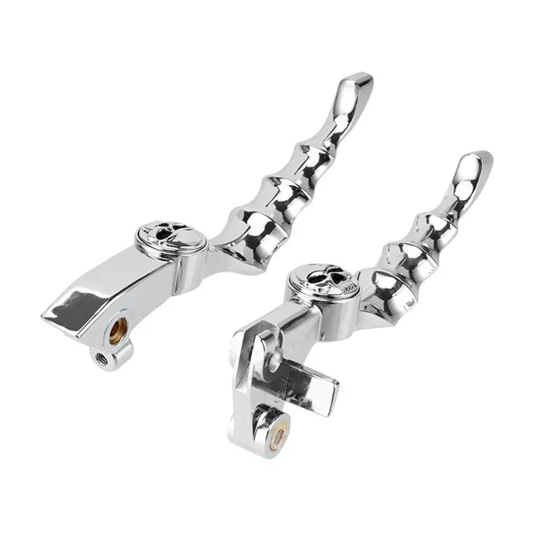 For 1996-2016 V-Star Drag Star XVS 400/650 XVS 1100 1999- 2009 Chrome Skull Brake Clutch Lever For Motorcycles - view 2