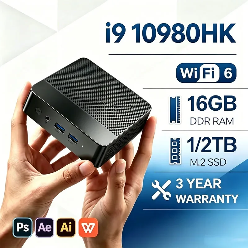 新型ミニpc-コンピューター-core-i9-10980hk-16gb-32gb-ram-1tb-2tb-ssd-ミニゲーミングpc-デスクトップコンピューター-4k-hd対応