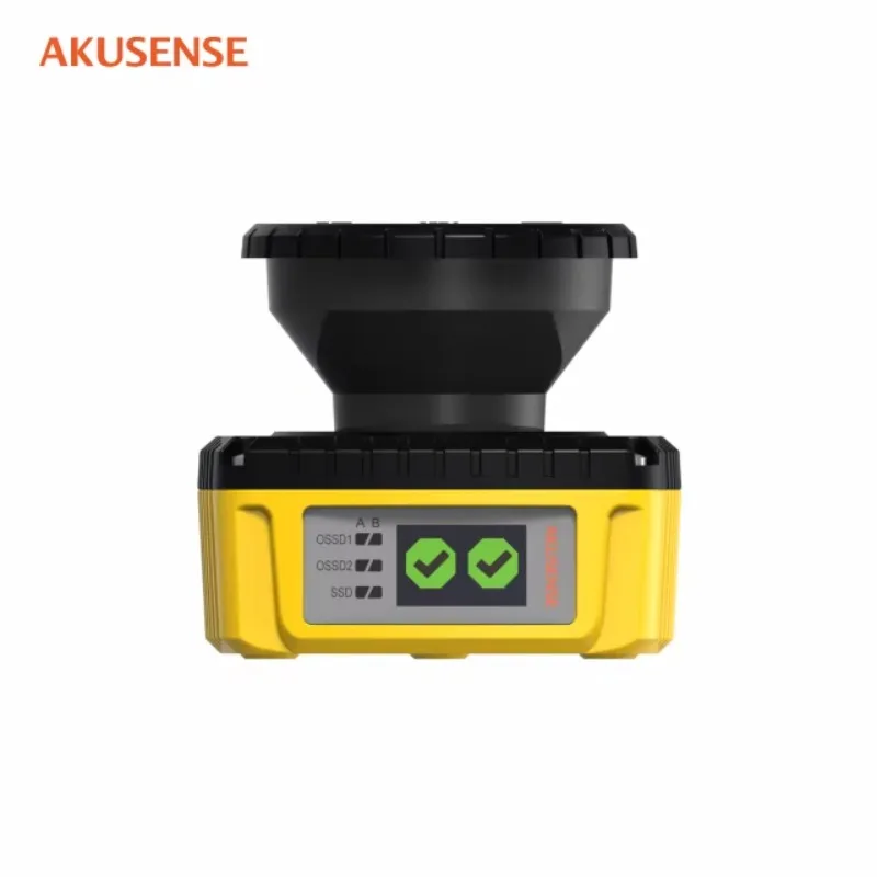 Akusense Safety AS-60C TOF Diffuse Reflection Scanning Aluminum Alloy Angle 360 Navigational Safety LiDAR Measurement Sensor
