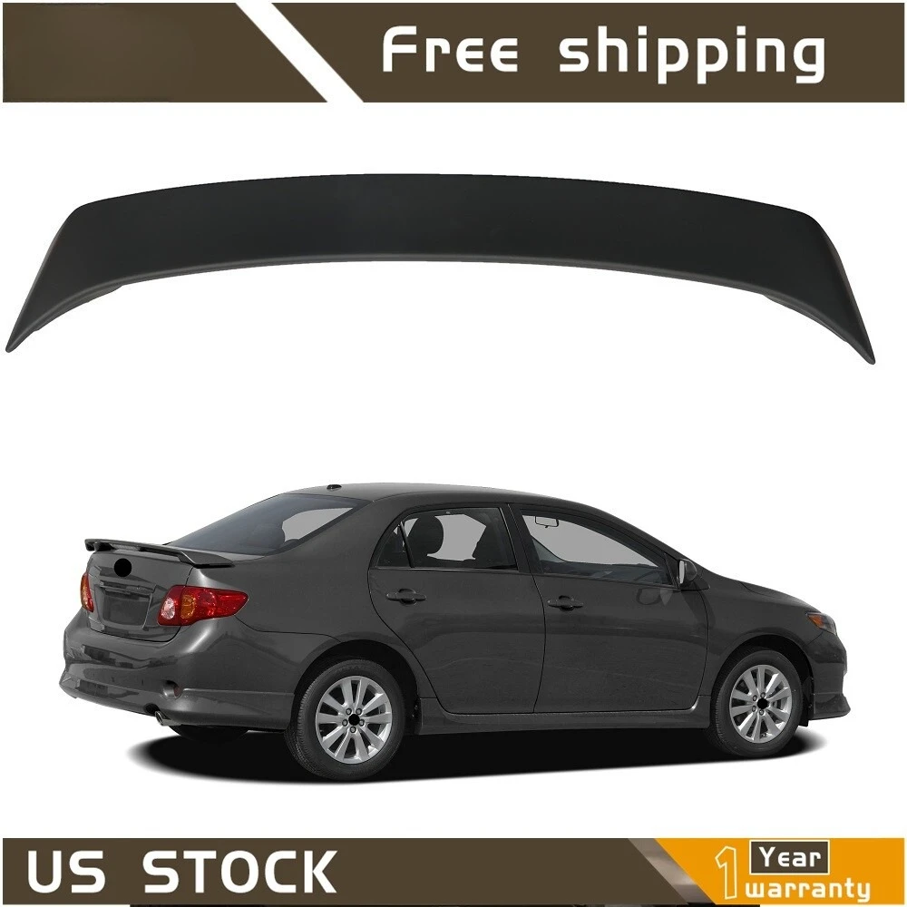 

Matte Black Rear Trunk Wing Spoiler w/Brake light For TOYOTA Corolla 2009-2013
